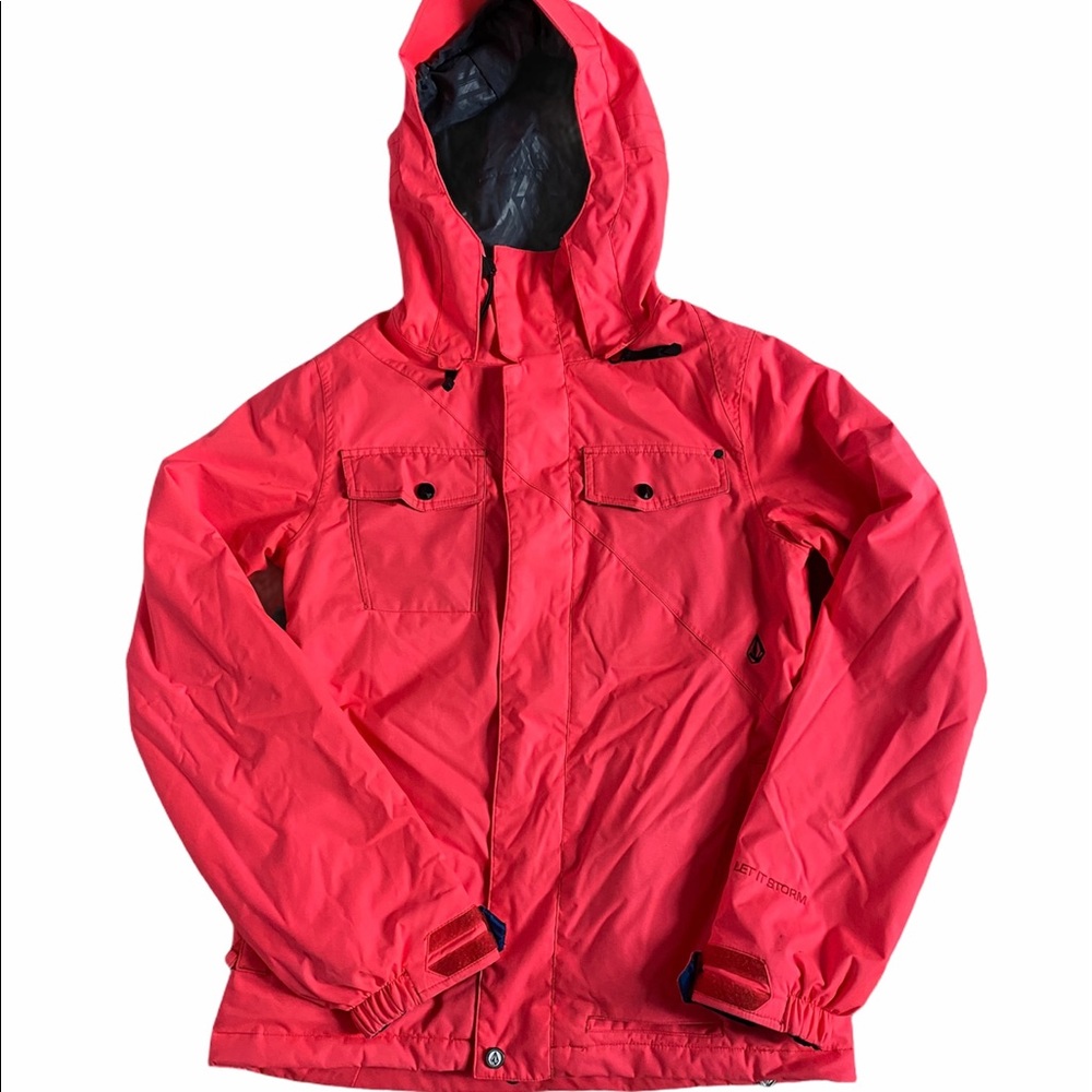 VOLCOM NEON PINK SKI JACKET